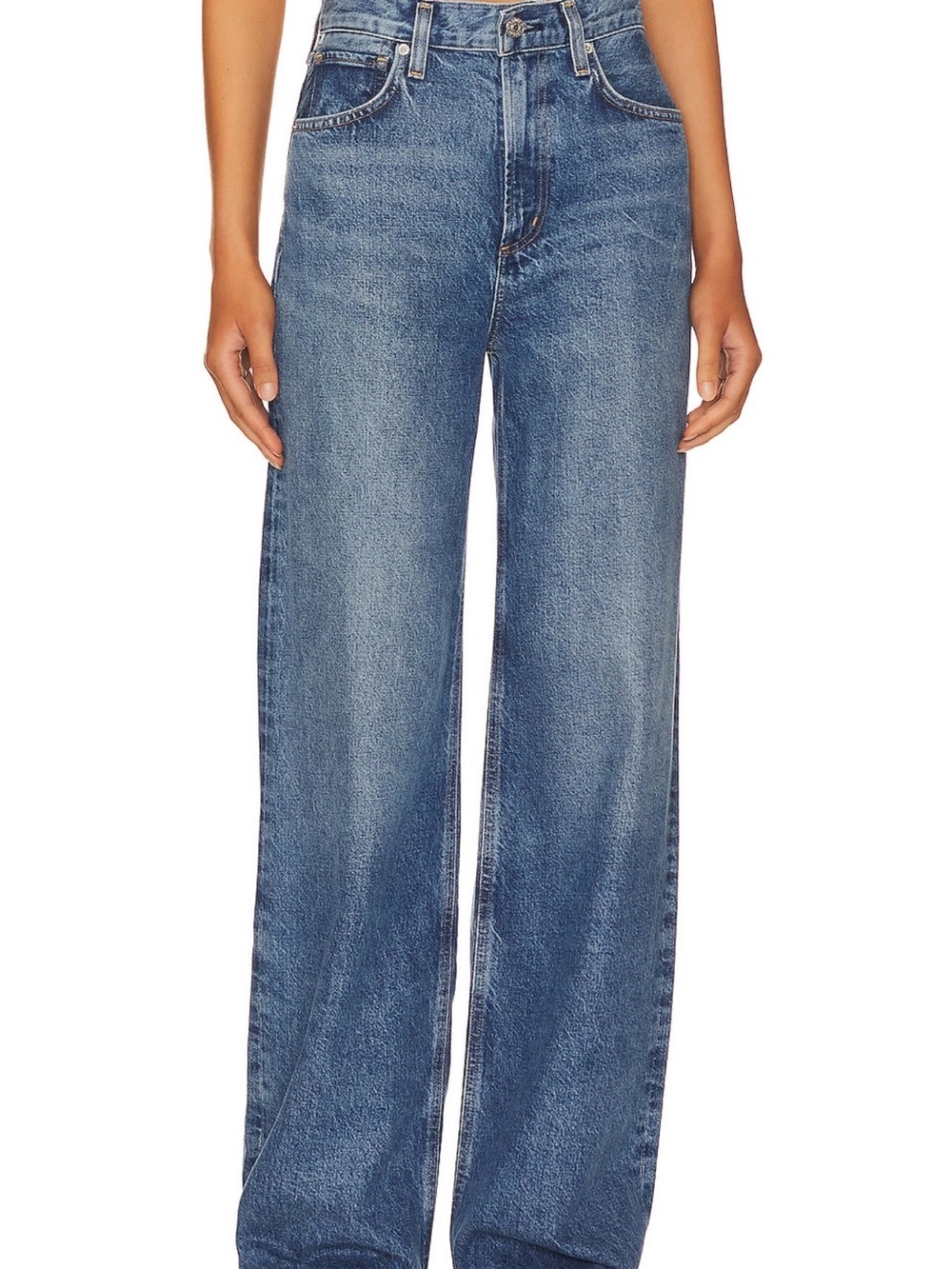Citizens Of Humanity Wide-Leg Jeans in Medium Blue Wash Paloma